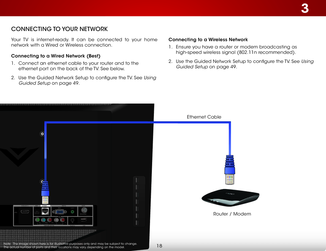 Vizio E241I-A1 user manual Connecting to your Network 