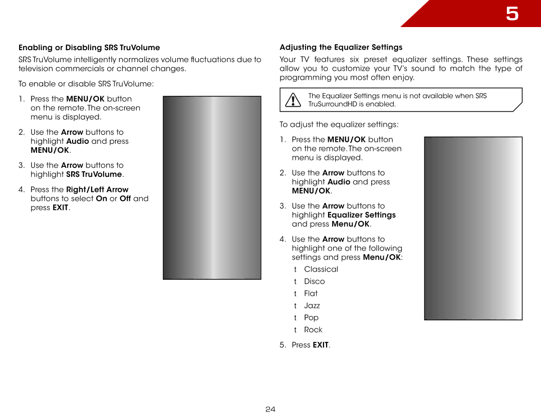 Vizio E221VA, E261VA, E191VA specifications 