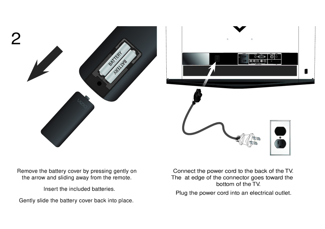 Vizio E280-A1 quick start 