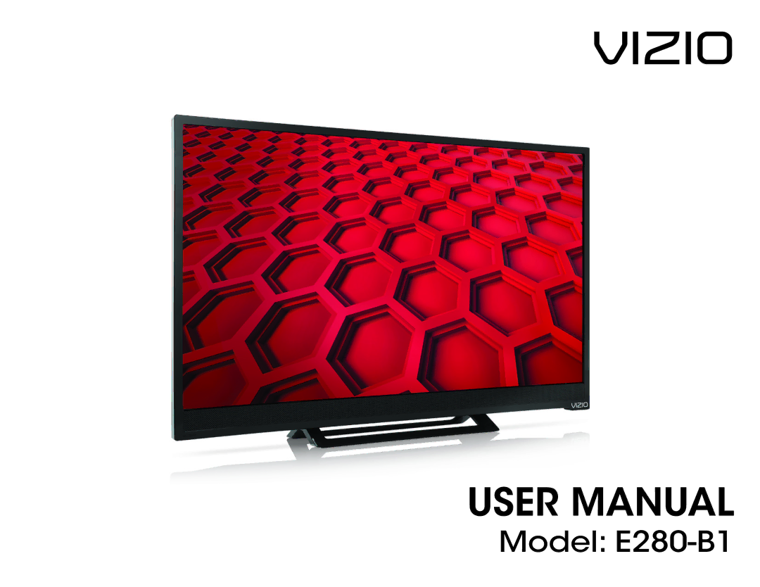 Vizio E280-B1 user manual Vizio 