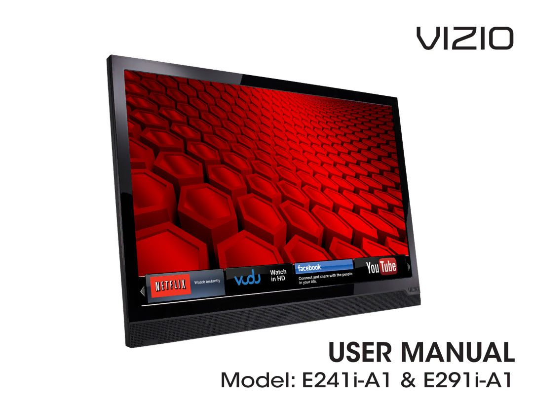 Vizio E291I-A1, E291IA1 user manual Vizio 