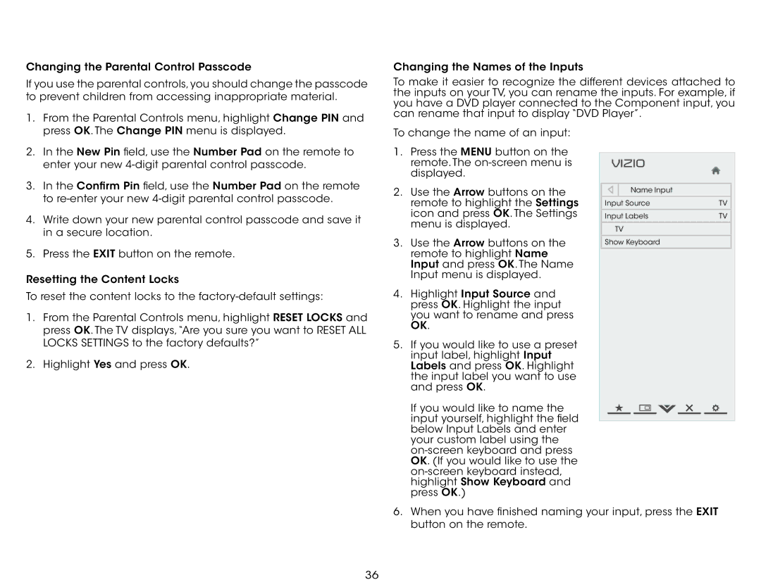 Vizio E291IA1, E291I-A1 user manual Name Input Input Source Input Labels Show Keyboard 