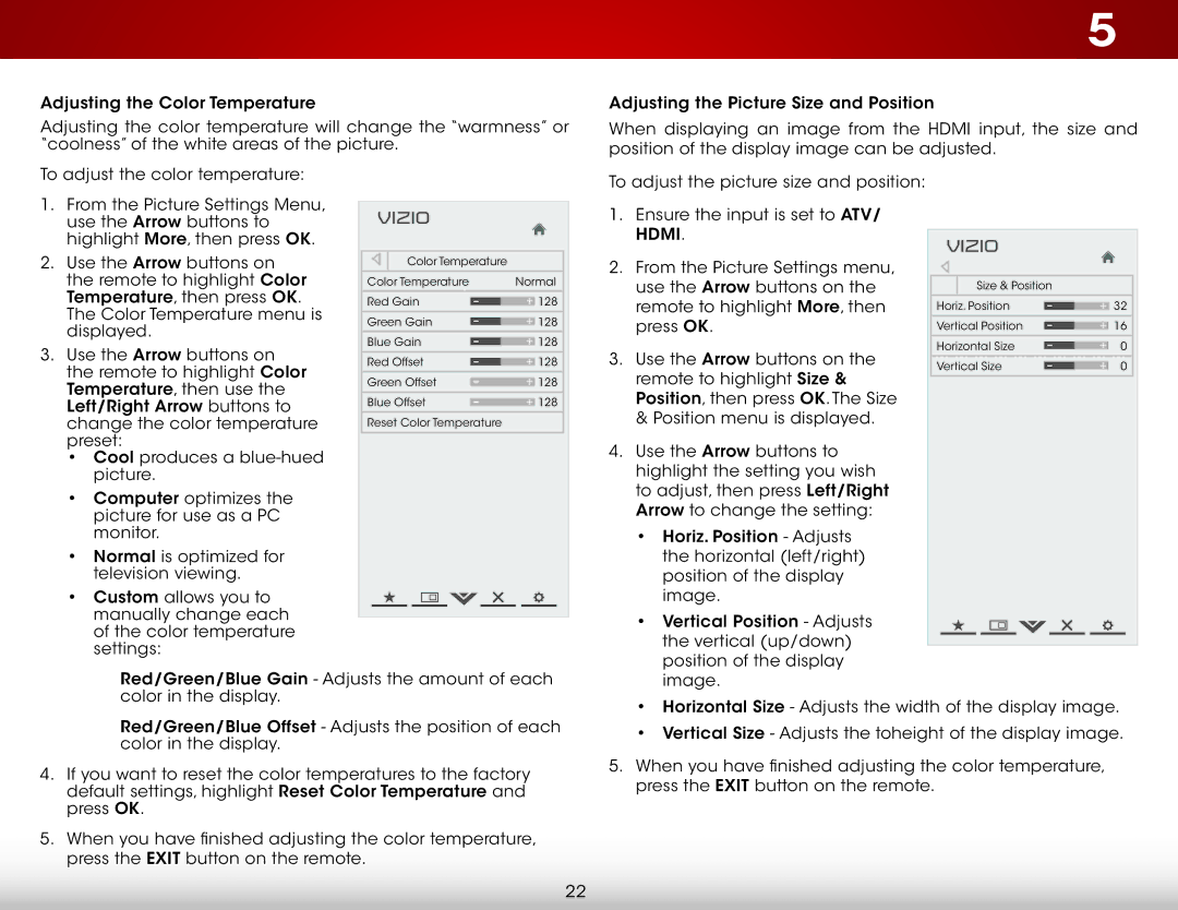 Vizio E320-A1 user manual Hdmi 