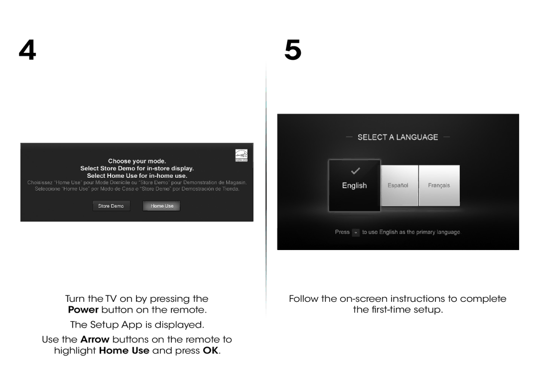 Vizio E320-B1 quick start 