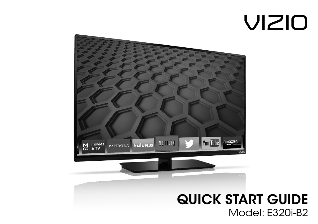 Vizio E320-B2 manual Vizio 