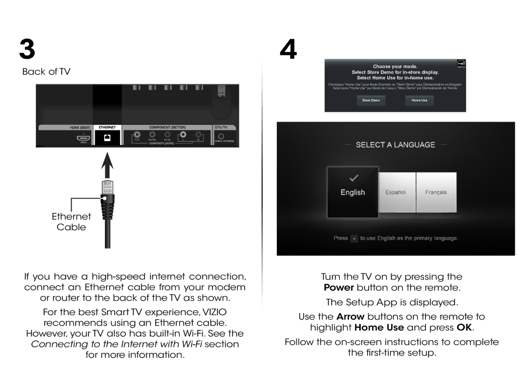 Vizio E320-B2 manual Store Demo Home Use 