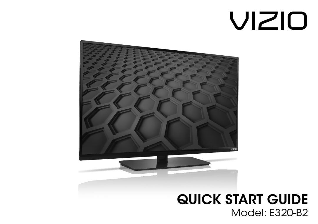 Vizio E320-B2 manual Vizio 