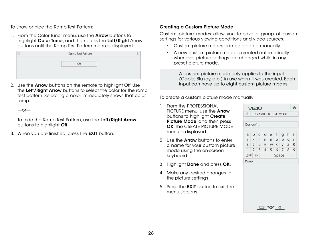 Vizio E320fi-B2 user manual Use the Arrow buttons on the remote to highlight Off. Use 