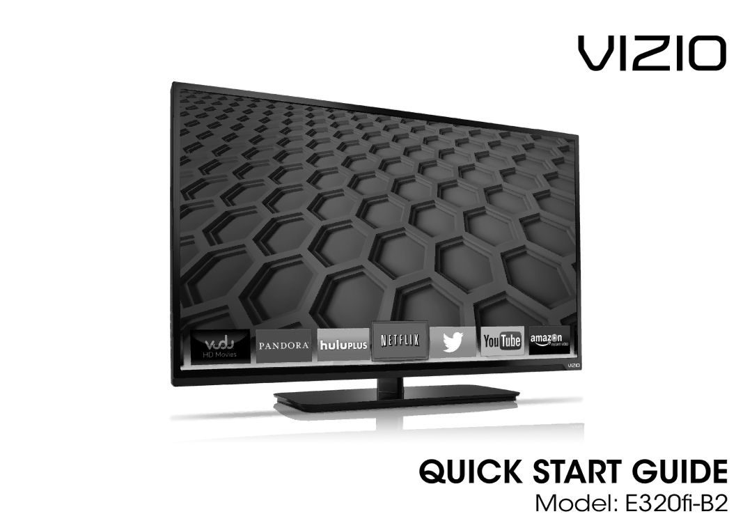 Vizio E320fi-B2 manual Vizio 