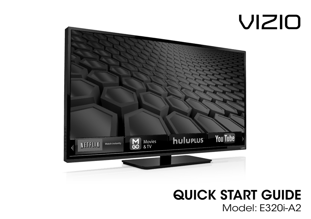 Vizio E320i-A2 manual Vizio 