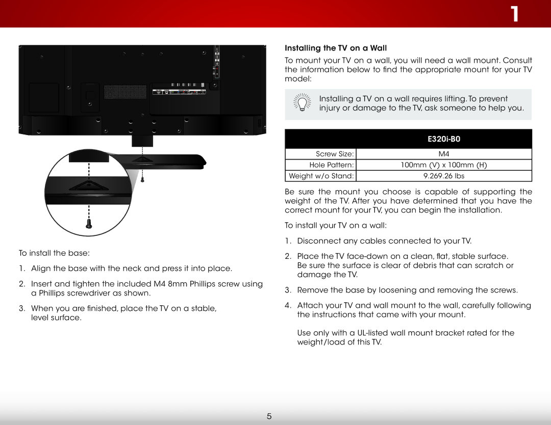 Vizio E320i-BO user manual E320i-B0 