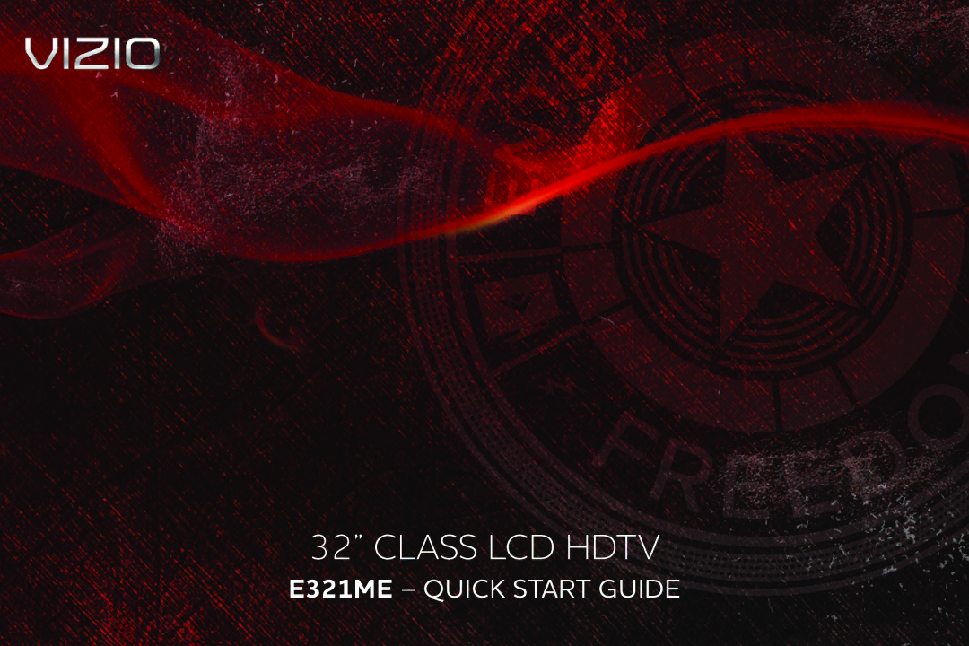 Vizio E321ME quick start Class LCD Hdtv 