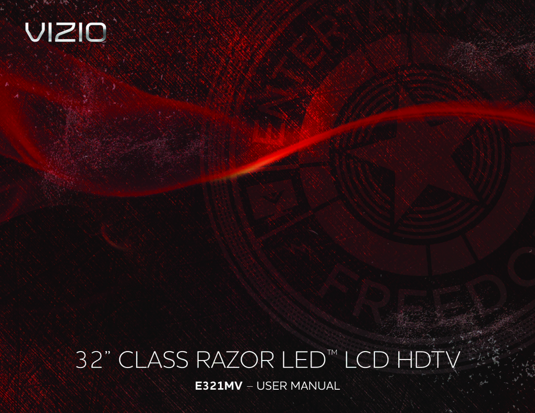 Vizio E321MV user manual 