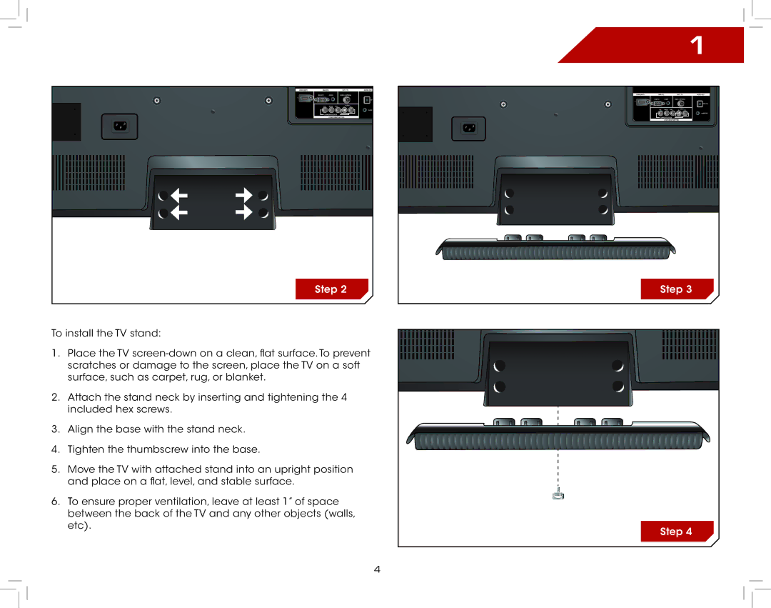 Vizio E321VL warranty Step 