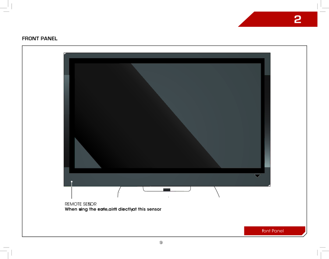 Vizio E321VL warranty Front Panel 