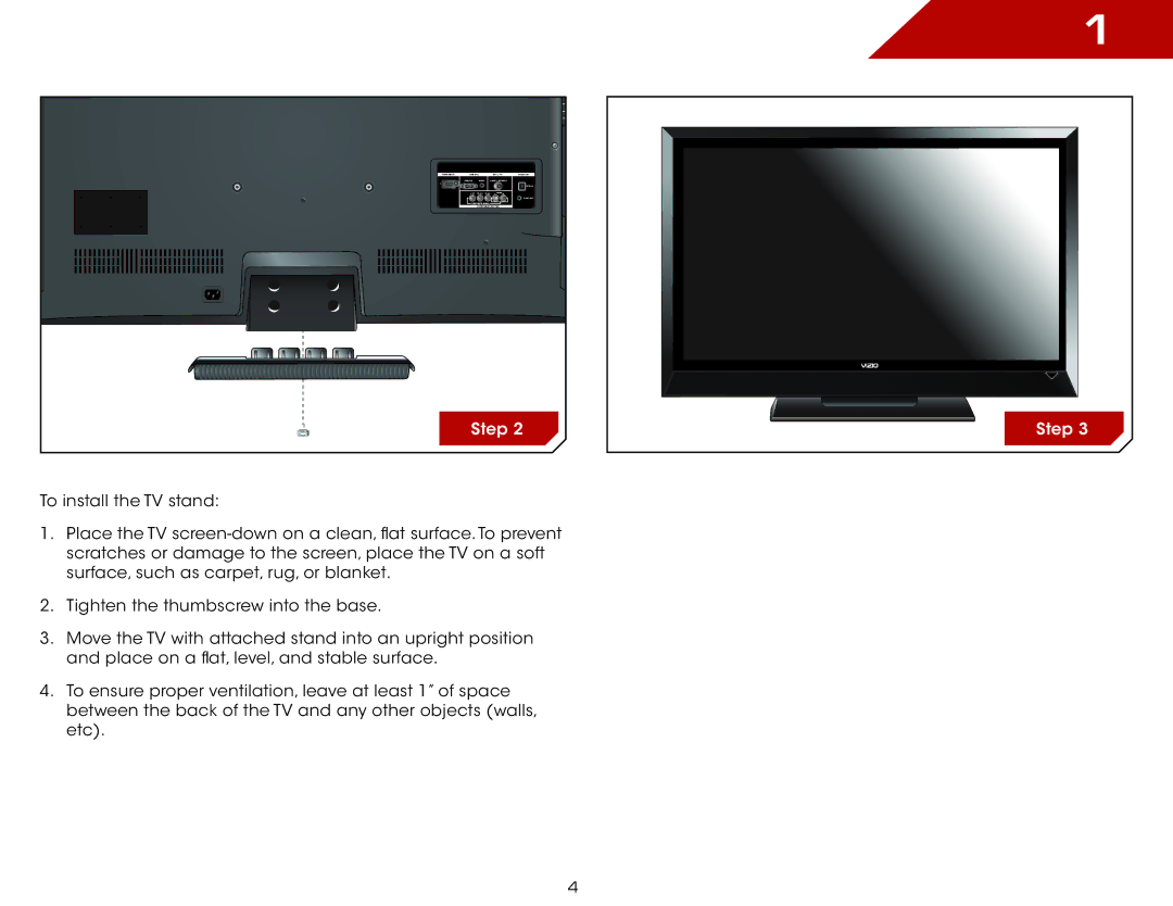 Vizio E370VLE warranty Step 