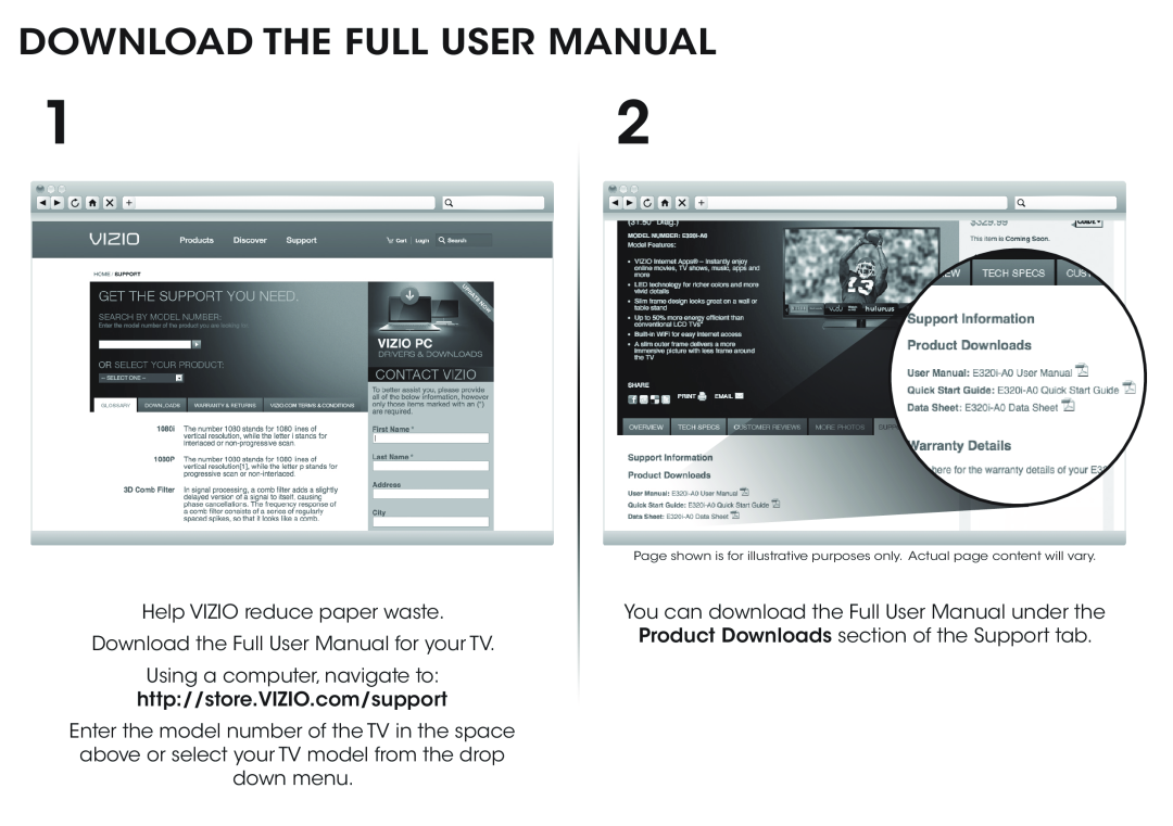 Vizio E390-B1 manual Download The Full User Manual 