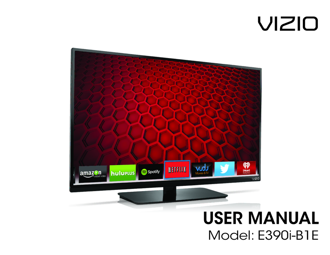 Vizio E390i-B1E user manual Vizio 