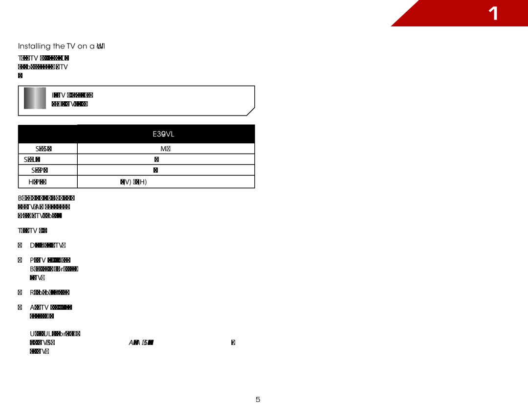 Vizio E3D320VX, E3D420VX, E3D470VX warranty E390VL 