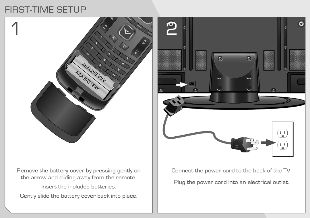 Vizio E3D320VX quick start FIRST-TIME Setup 