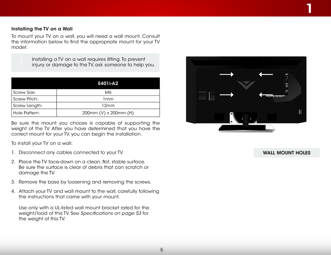 Vizio E401IA2 user manual E401i-A2 