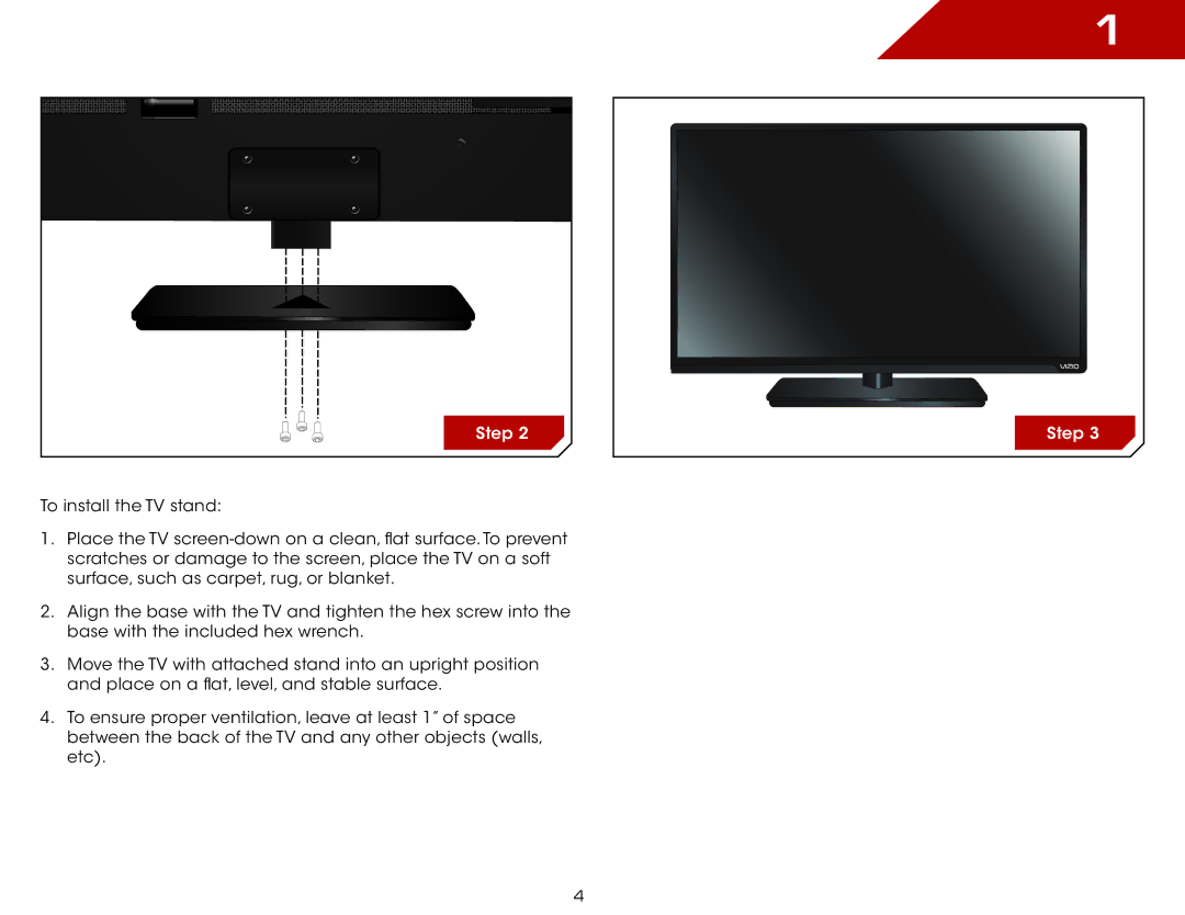 Vizio E420-A0, E420A0 manual Step 