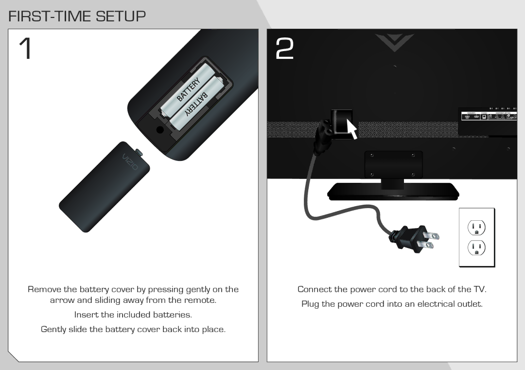 Vizio E420d-A0 quick start FIRST-TIME Setup 