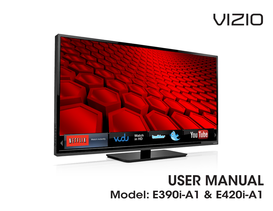 Vizio E390I-A1, E420I-A1, E390IA1 user manual Vizio 