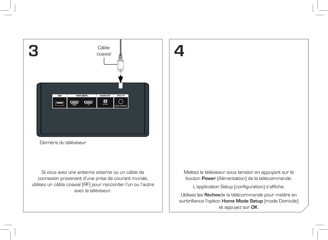 Vizio E420VSE-NA quick start Câble 