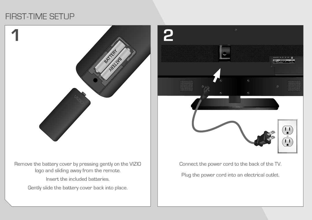 Vizio E461-A1 quick start FIrST-TIME Setup 