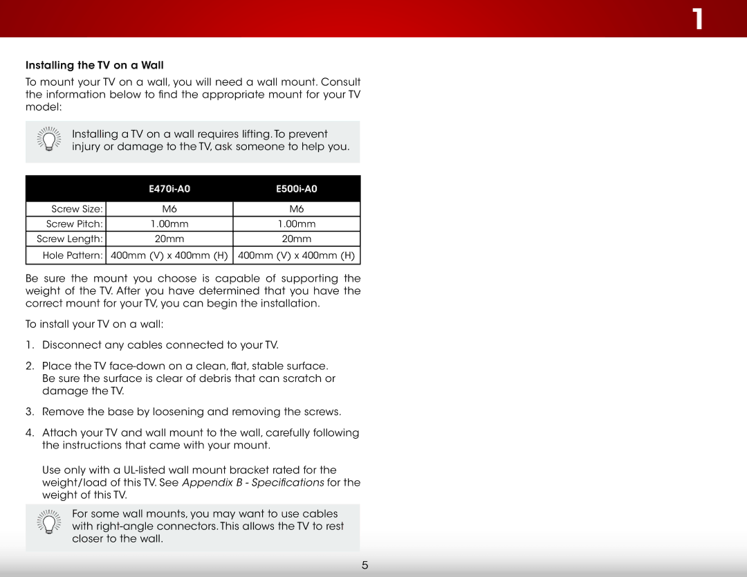 Vizio E470IA0 user manual E470i-A0 E500i-A0 