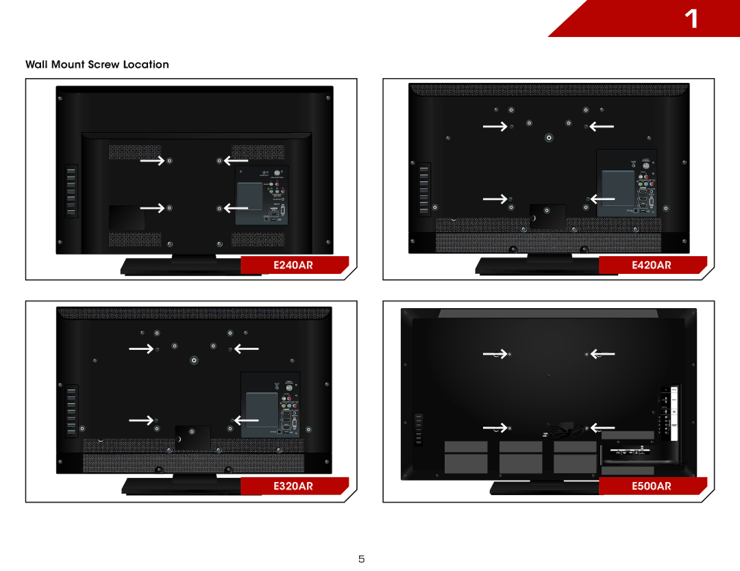 Vizio warranty E240AR E420AR E320AR E500AR 