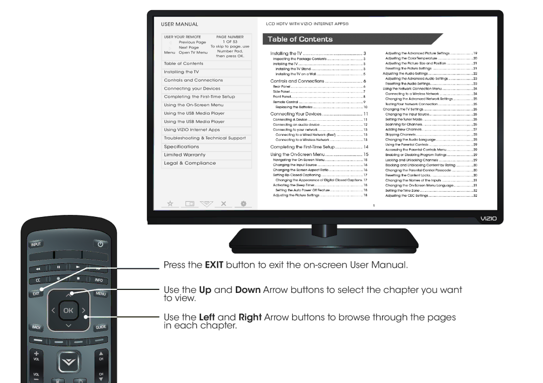 Vizio E470i-A0, E500i-A0 manual LCD Hdtv with Vizio Internet Apps 