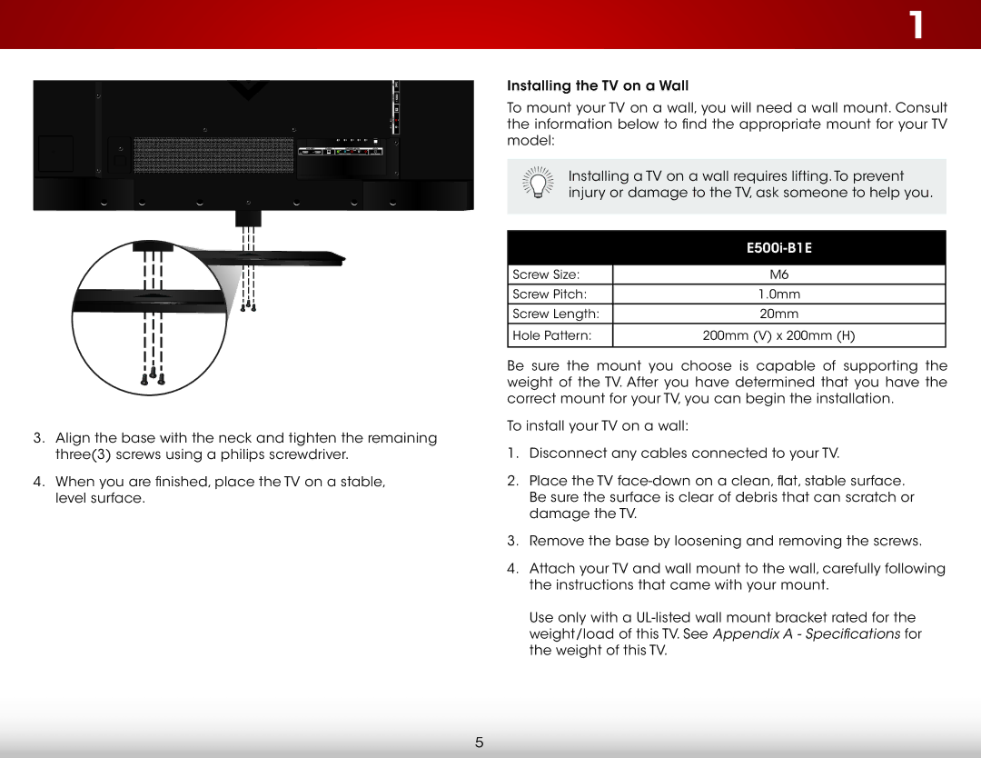 Vizio E500i-B1E user manual 