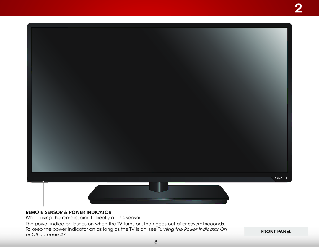 Vizio E650i-B2 user manual Front 