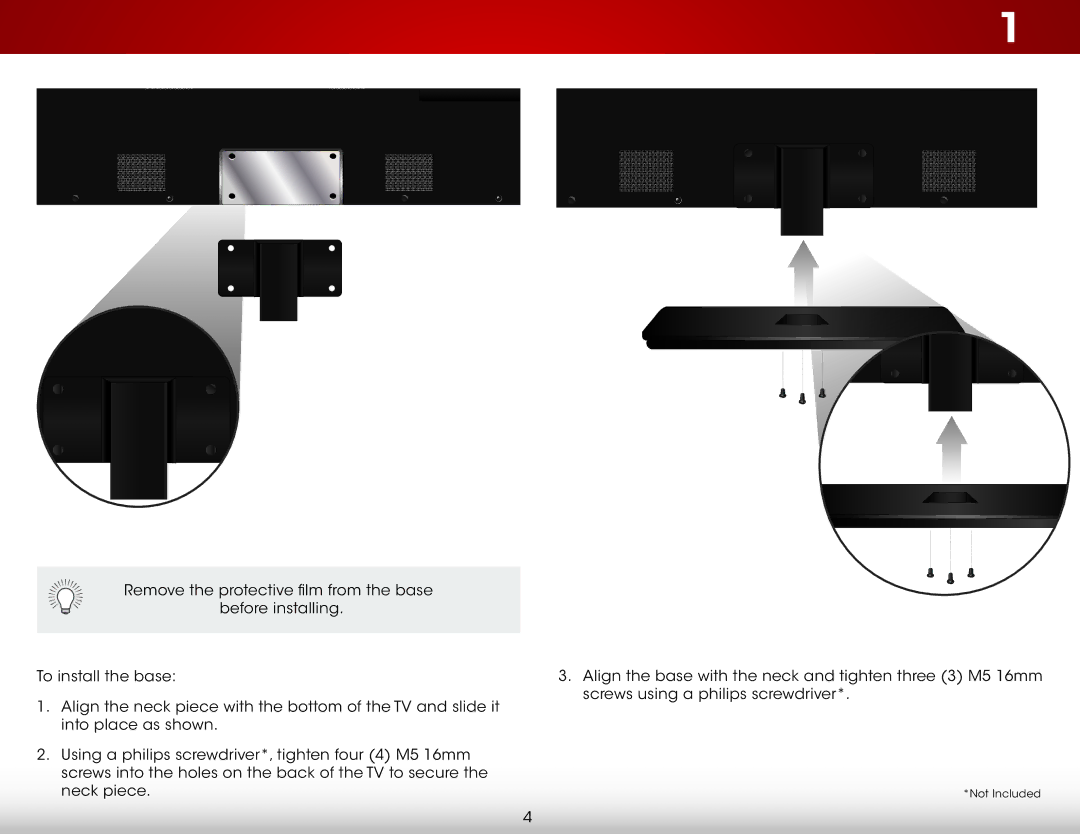 Vizio E650IA2, E650I-A2 user manual Not Included 