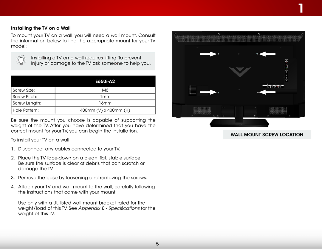 Vizio E650I-A2, E650IA2 user manual E650i-A2 