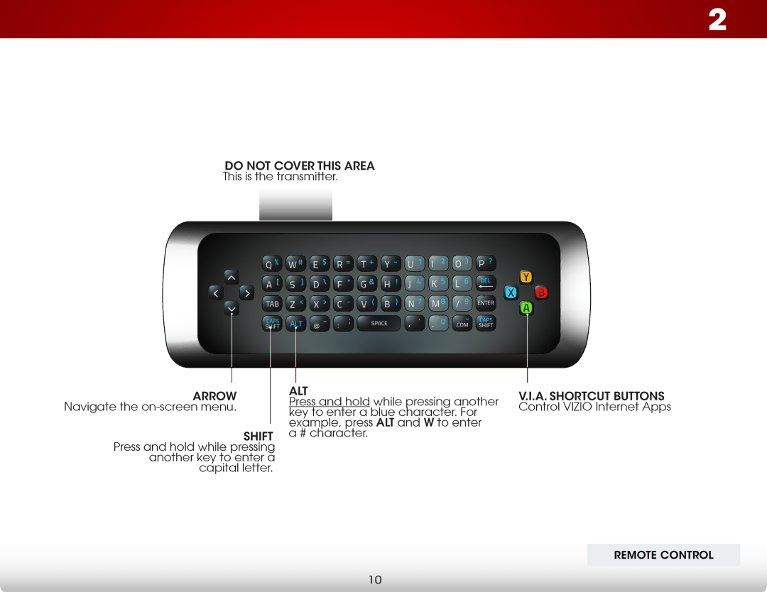 Vizio E650IA2, E650I-A2 user manual Remote Control 