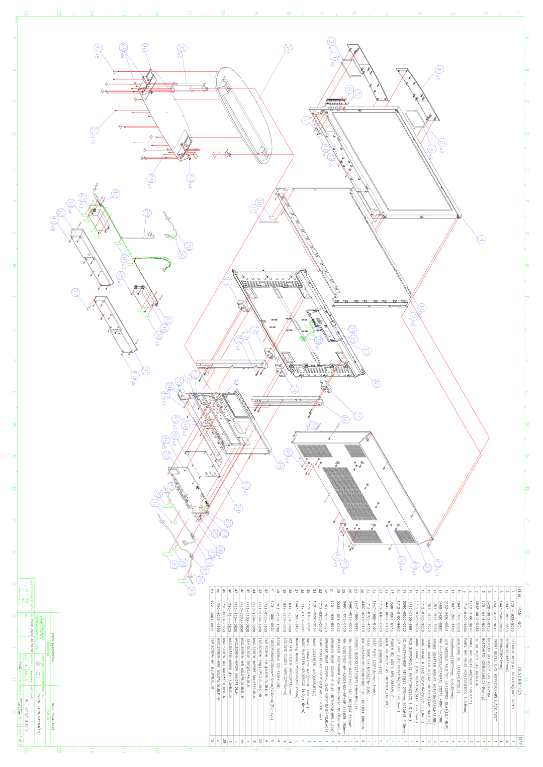 Vizio GV42L HDTV, L42HDTV10A service manual 