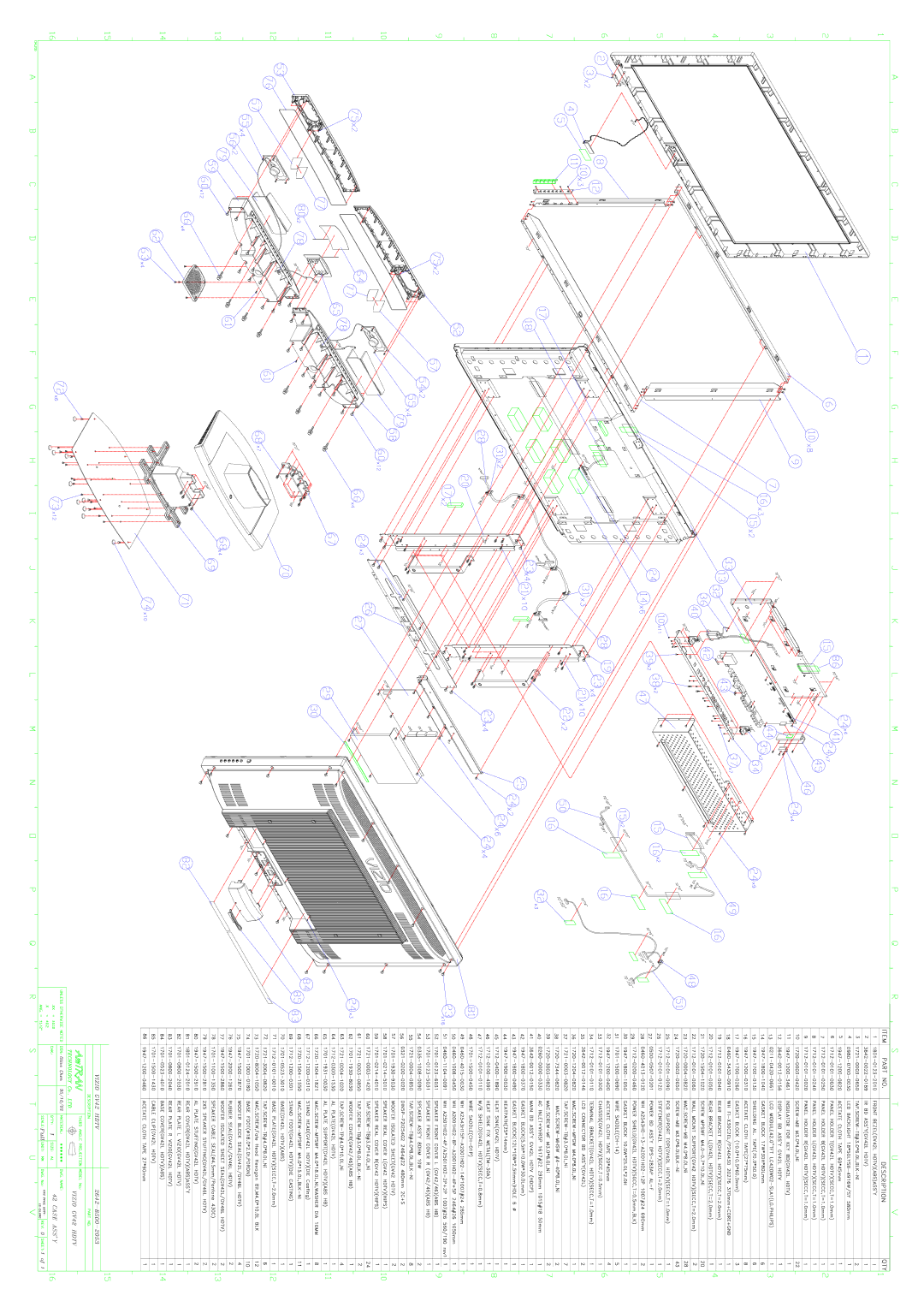 Vizio L42HDTV10A, GV42L HDTV service manual 