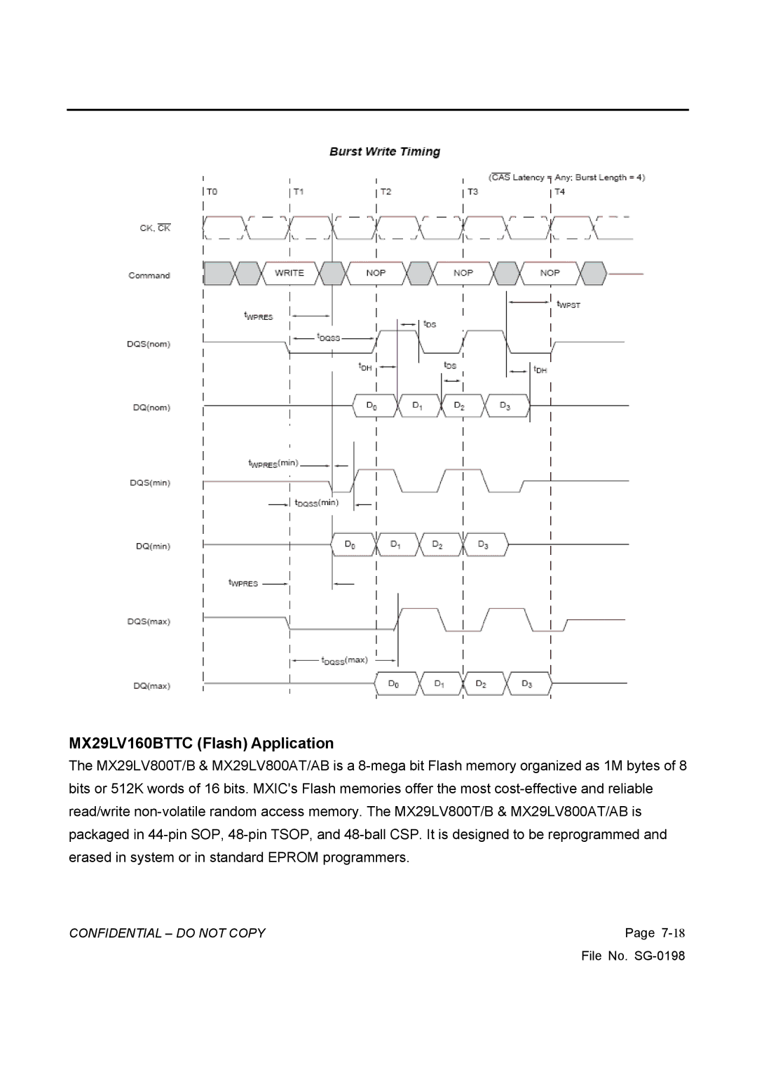 Vizio L42HDTV10A, GV42L HDTV service manual MX29LV160BTTC Flash Application 