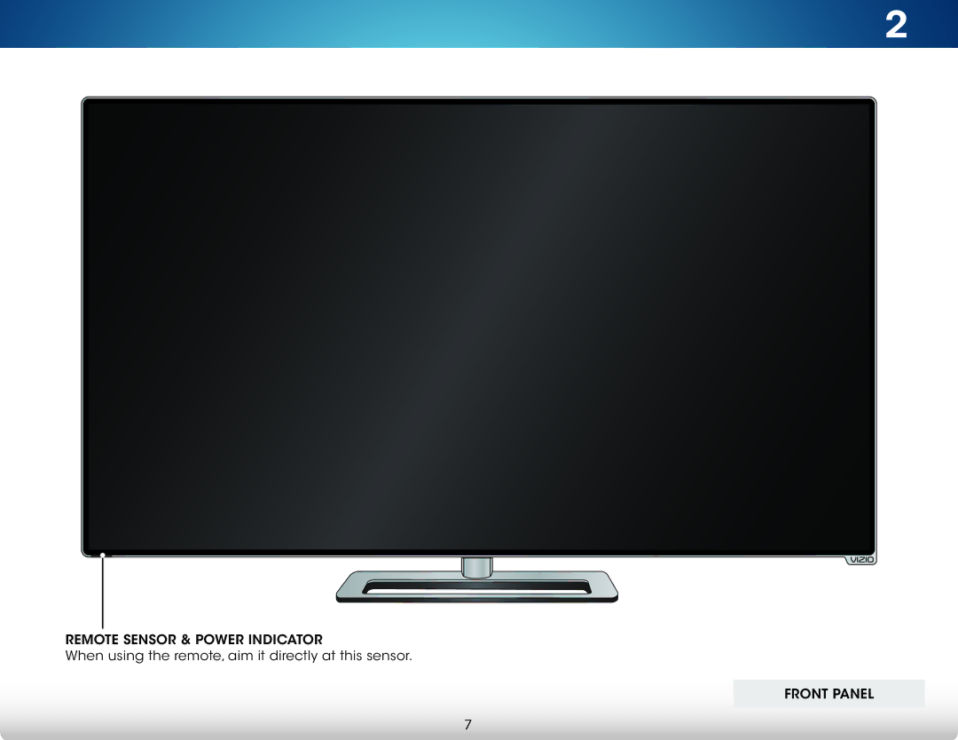 Vizio M321I-A2 user manual Front Panel 