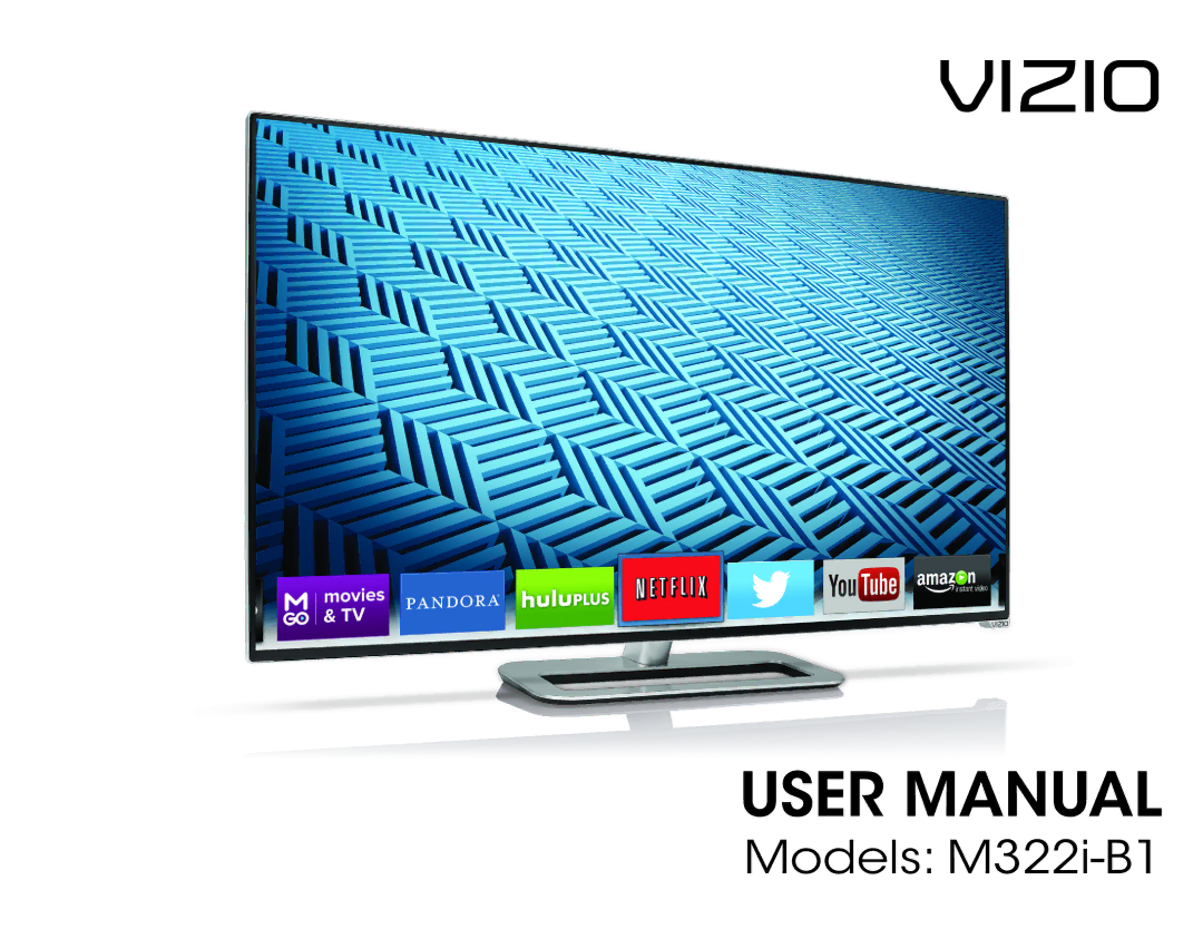 Vizio M322i-B1 user manual Vizio 