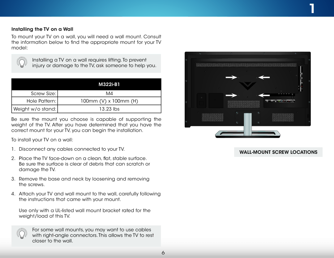 Vizio M322i-B1 user manual 