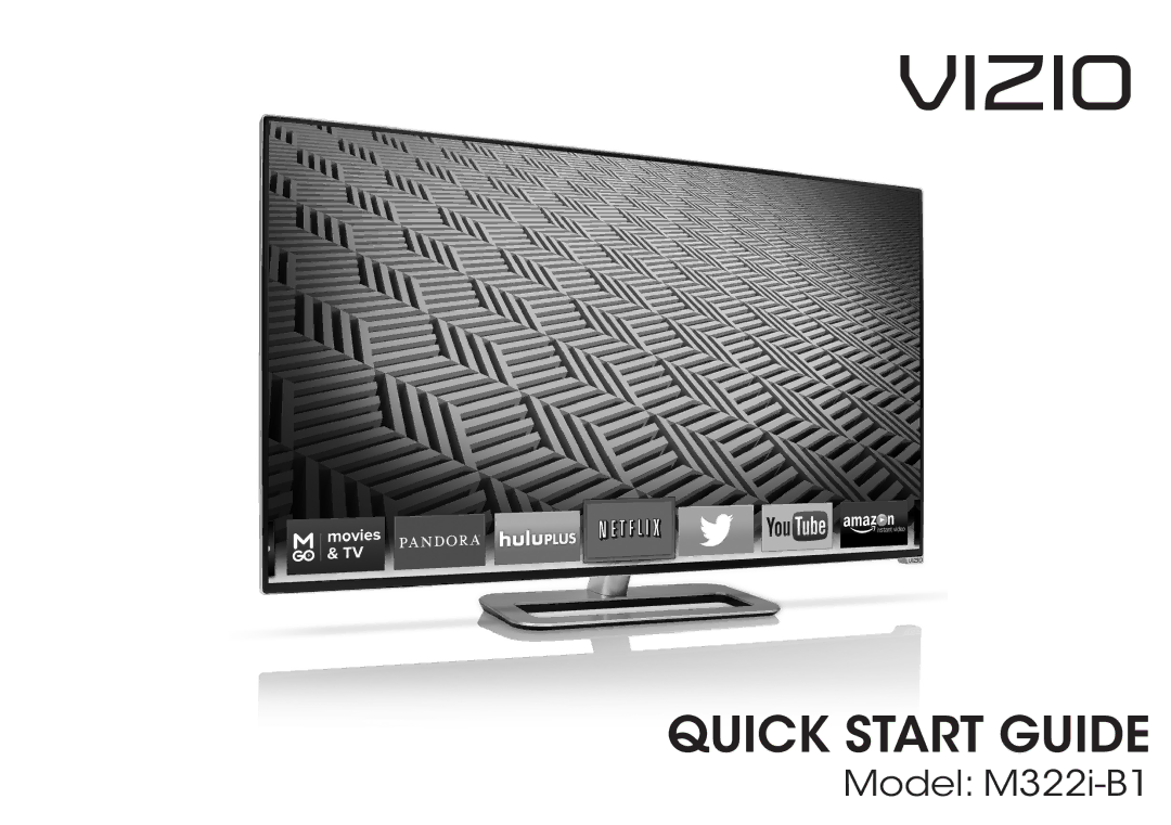 Vizio M322i-B1 quick start Vizio 