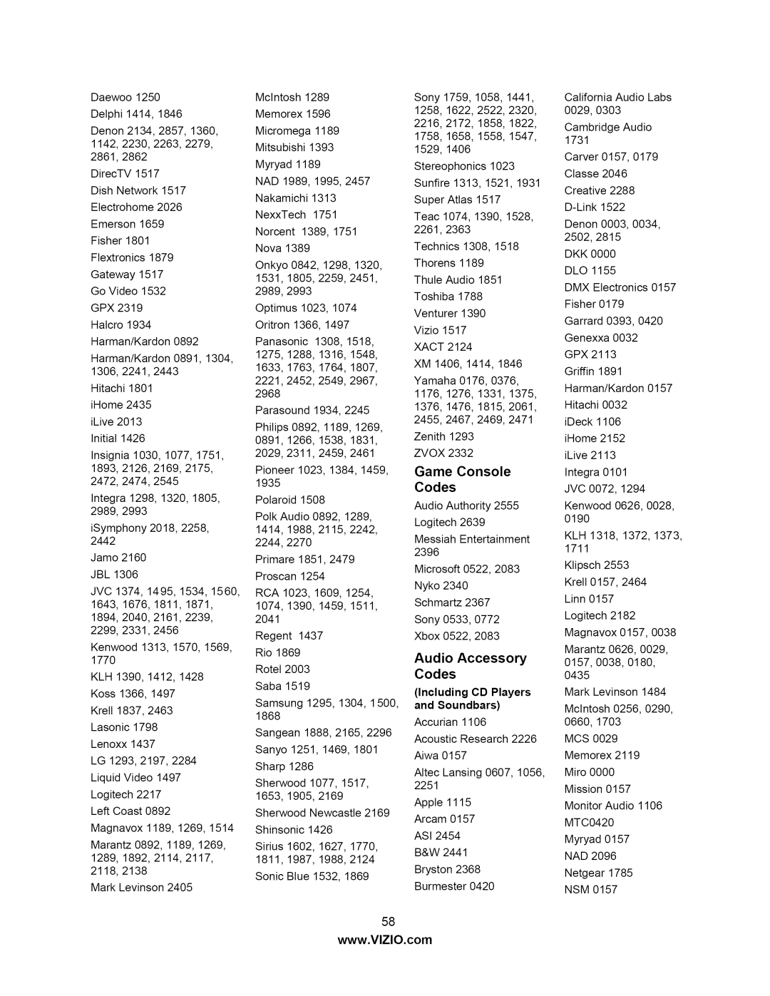 Vizio M370NV user manual MarkLevinson2405, Audio Accessory 