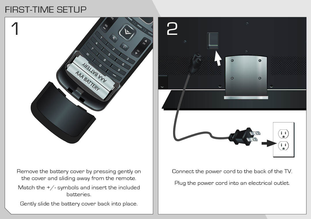 Vizio M3D470KDE quick start FIRST-TIME Setup 