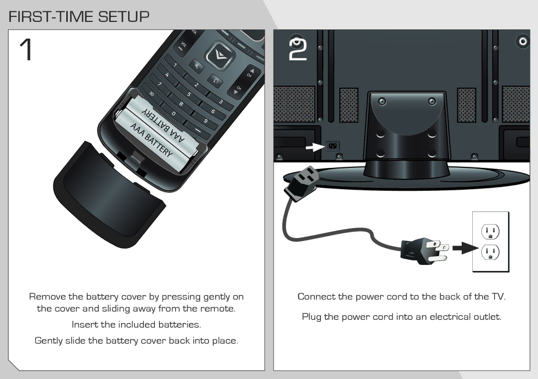 Vizio M3D651SV quick start FIRST-TIME Setup 