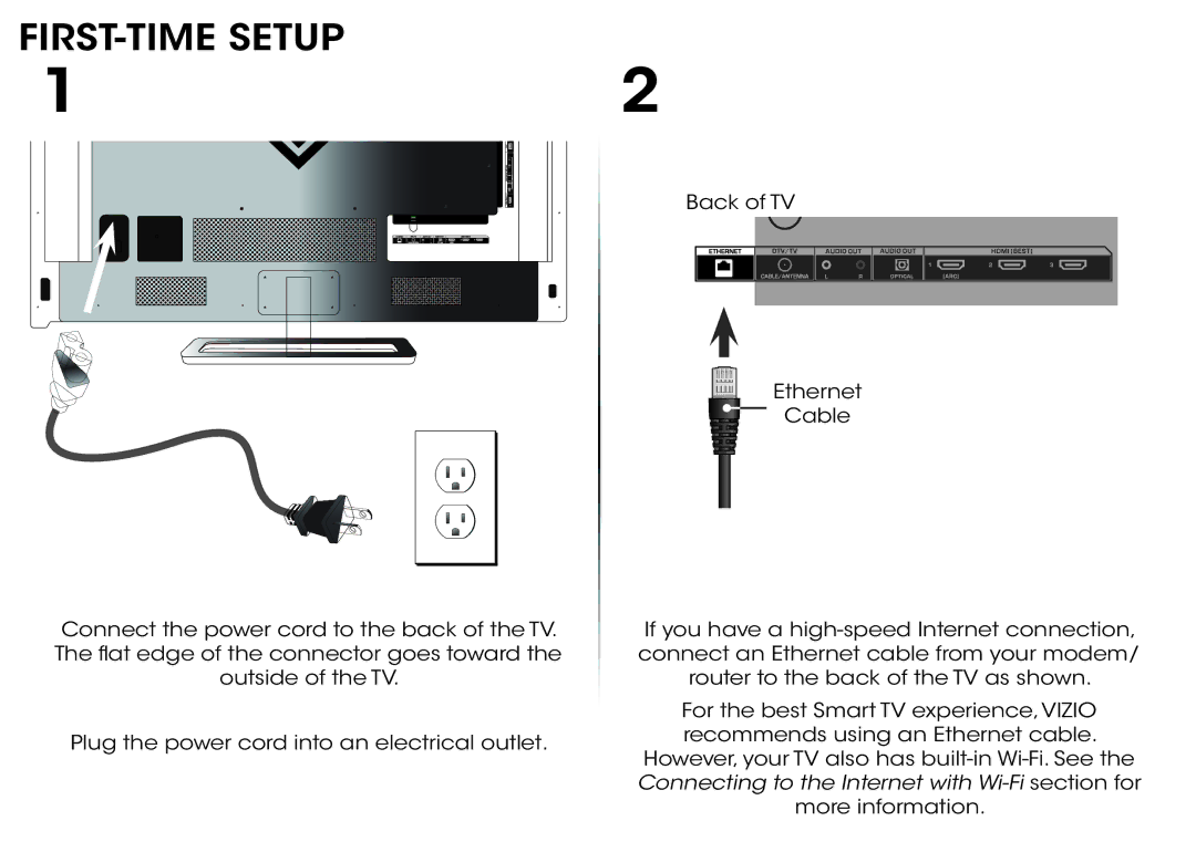 Vizio M422i-B1 quick start FIRST-TIME Setup 