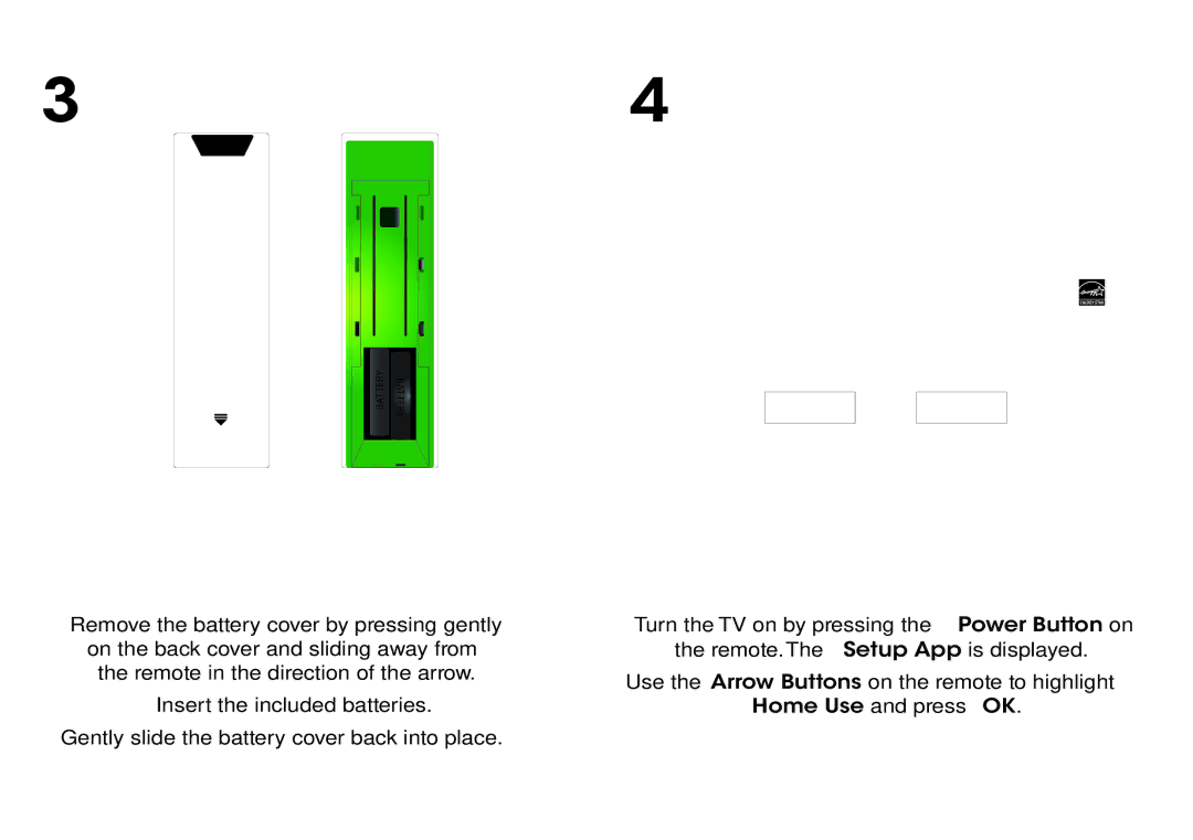 Vizio M471I-A2 quick start Store Demo Home Use 